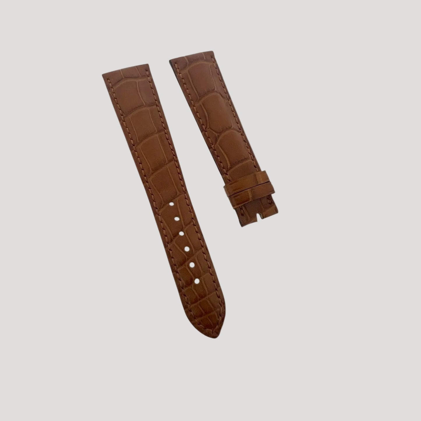 Girard Perregaux New Light Brown Croco Leather Band / Strap/ Bracelet 21 mm