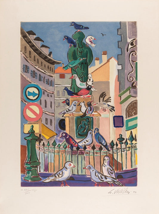 Giuseppe Viviani (1898-1965) - Signed Lithograph, 1954