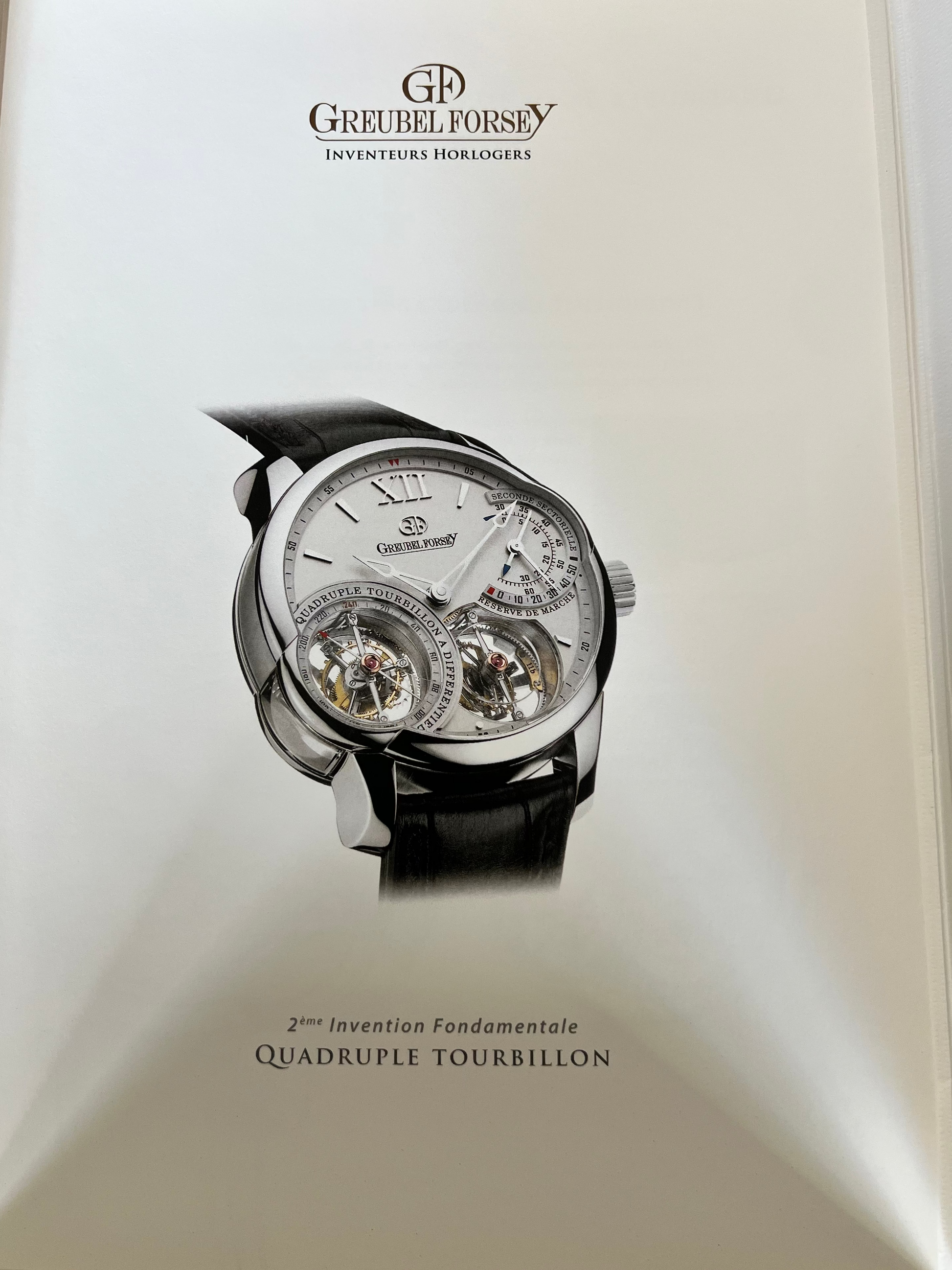 Greubel.Forsey Quadruple Tourbillon Unfold Catalogue