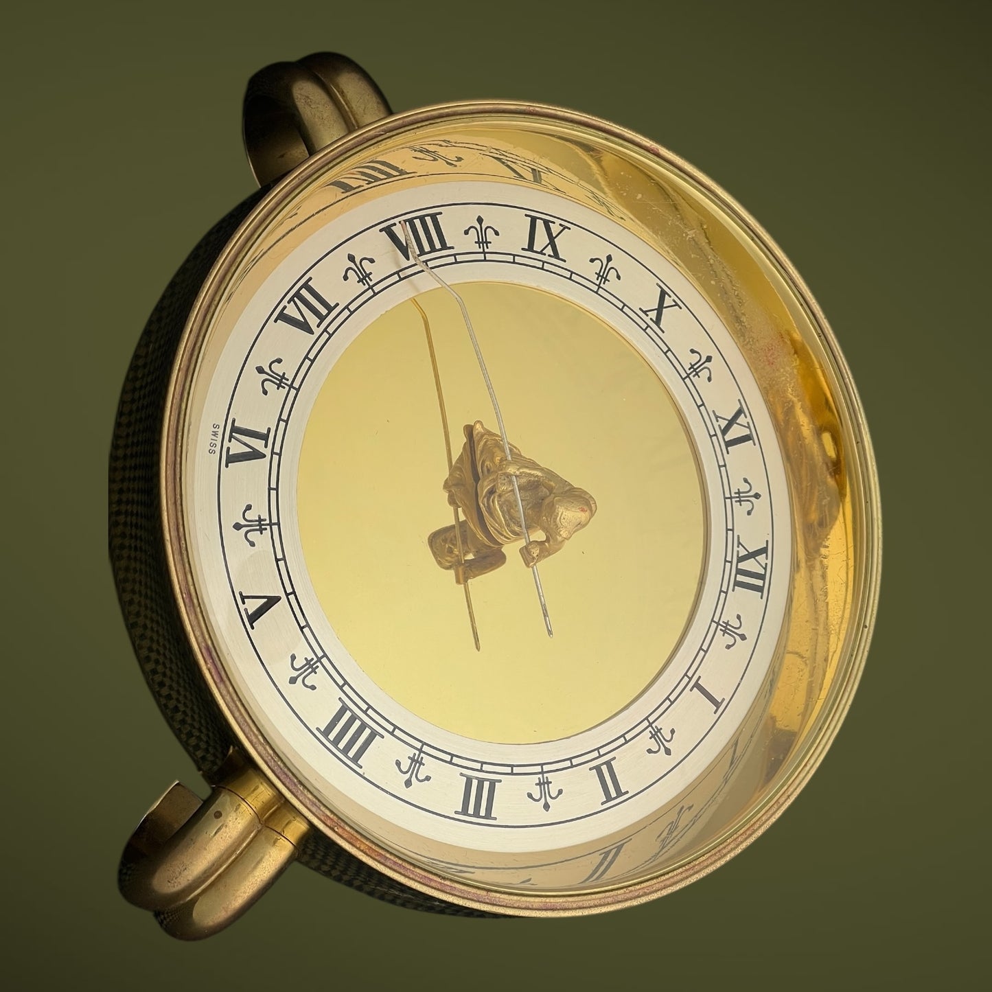 Gubelin Philosophers Large Mystery Clock / Horloge Circa 1950 Rare