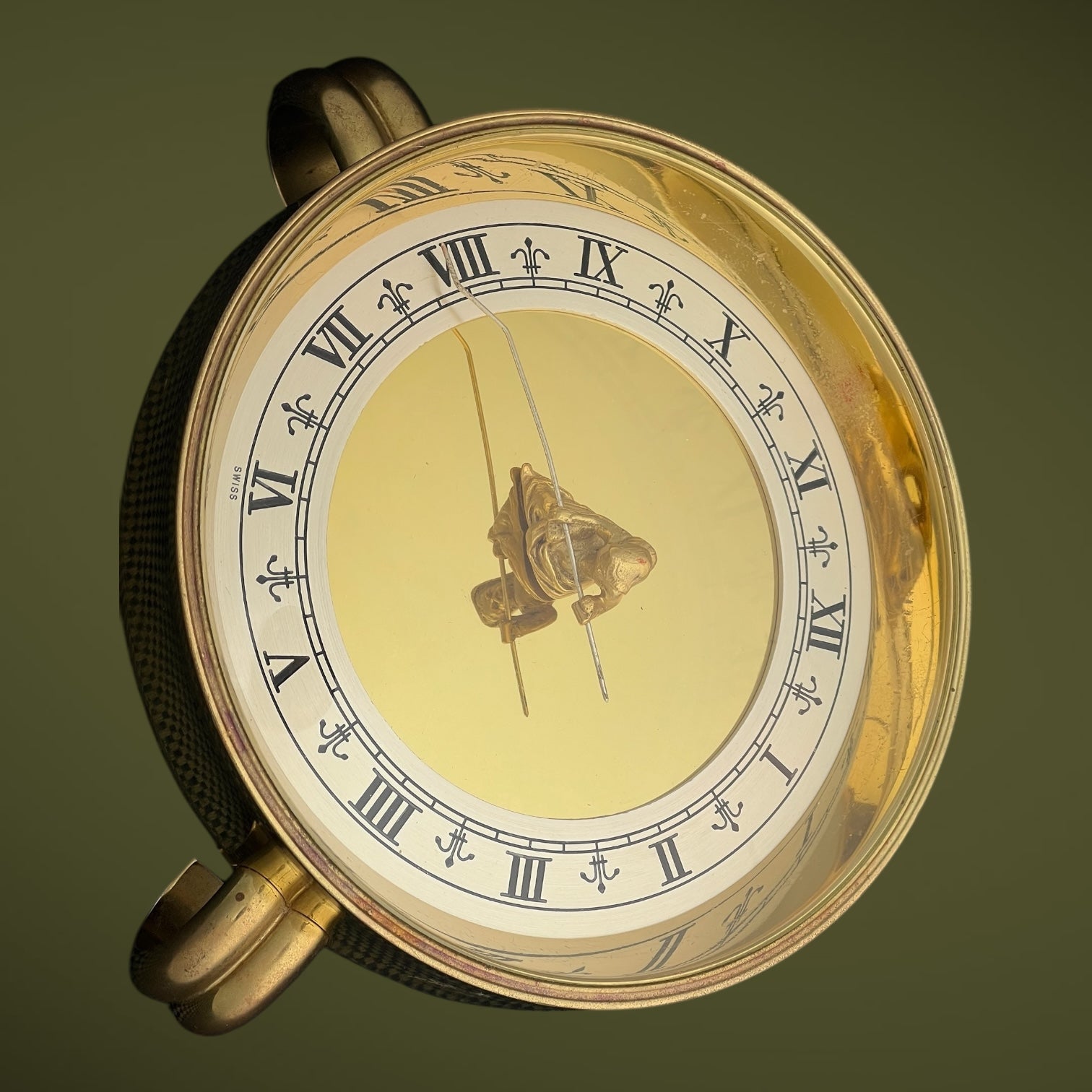 Gubelin Philosophers Large Mystery Clock / Horloge Circa 1950 Rare