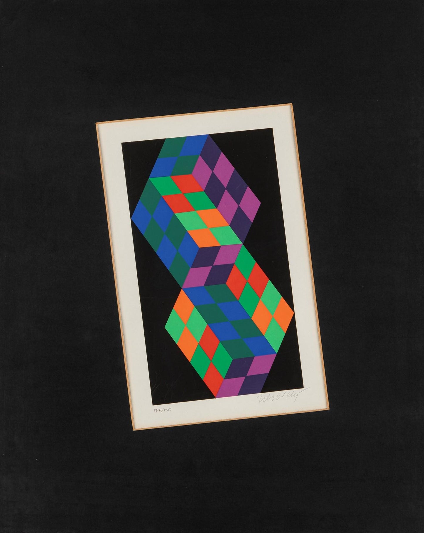 Victor Vasarely Signed Silk-screen on paper, Limited to 150