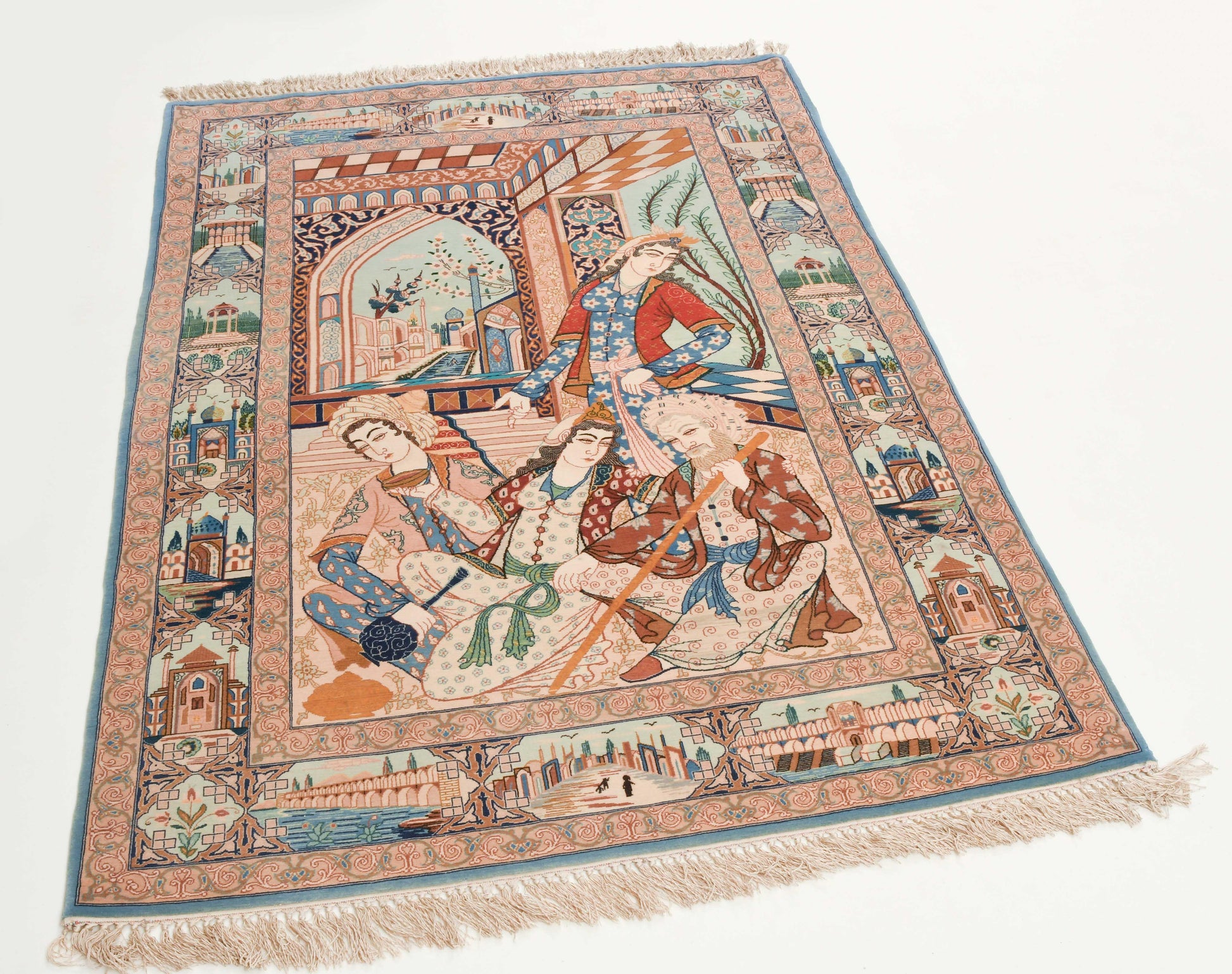 Isfahan-Figural Carpet/ Tapis/ Teppich Iran, XXe s