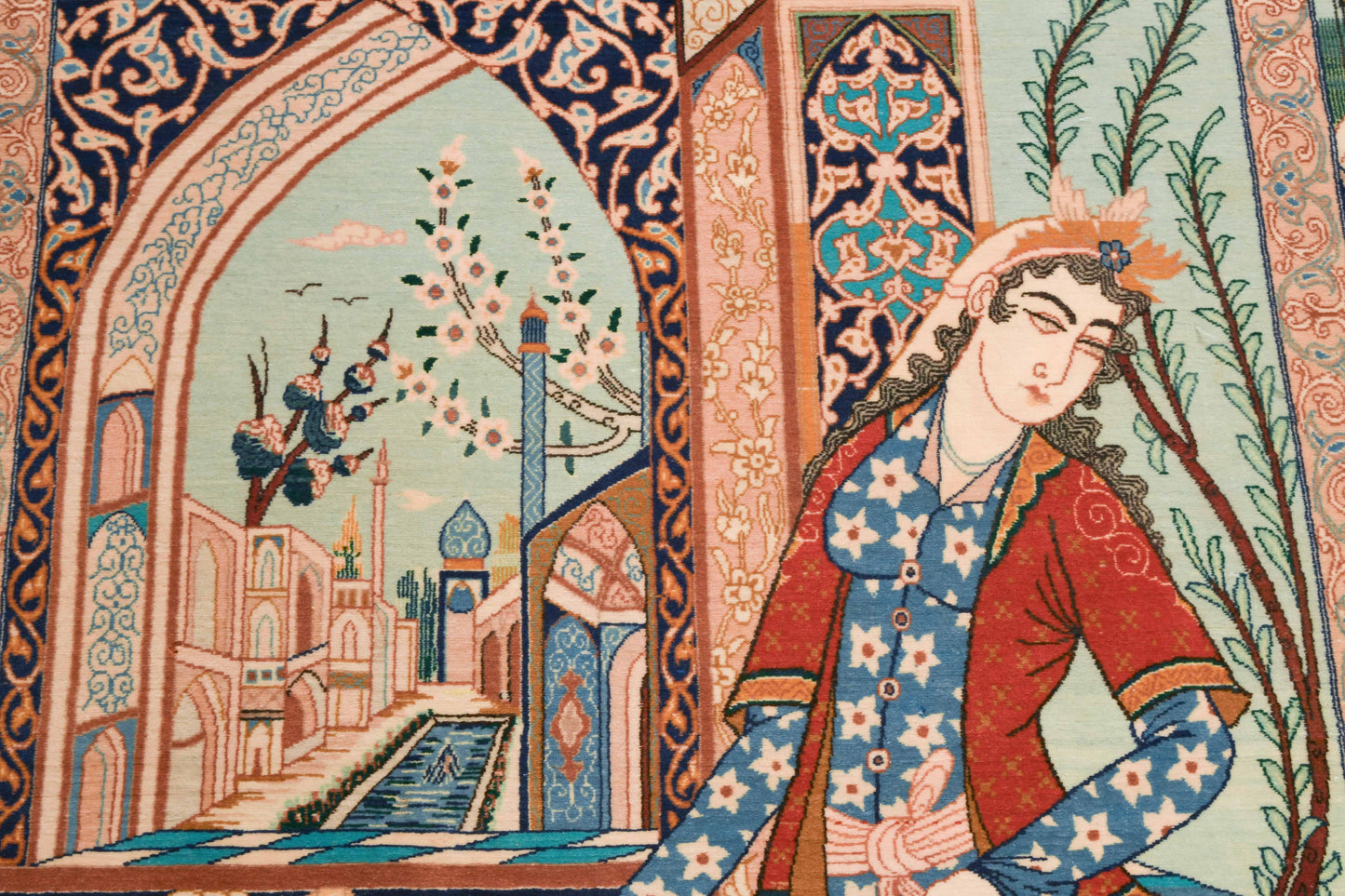 Isfahan-Figural Carpet/ Tapis/ Teppich Iran, XXe s