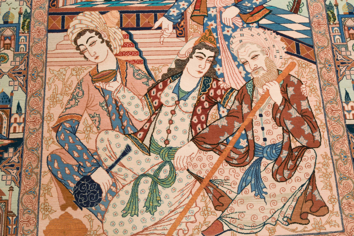 Isfahan-Figural Carpet/ Tapis/ Teppich Iran, XXe s
