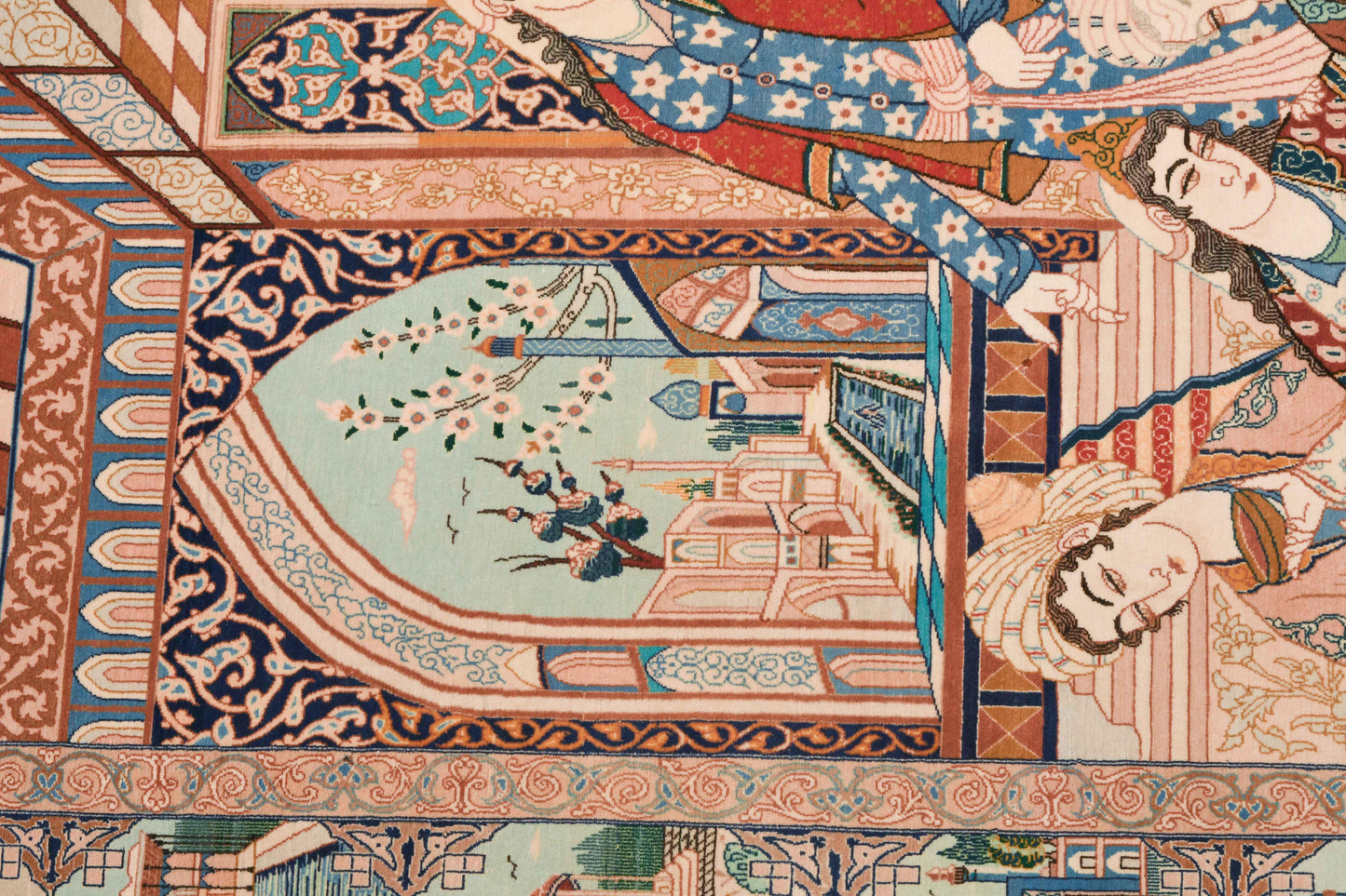 Isfahan-Figural Carpet/ Tapis/ Teppich Iran, XXe s
