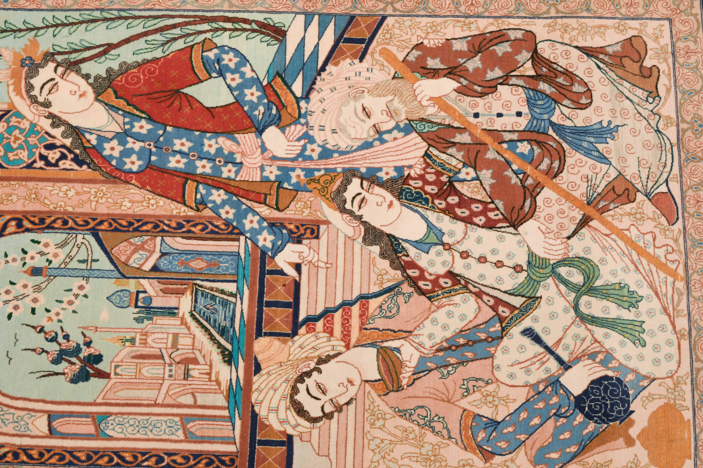 Isfahan-Figural Carpet/ Tapis/ Teppich Iran, XXe s