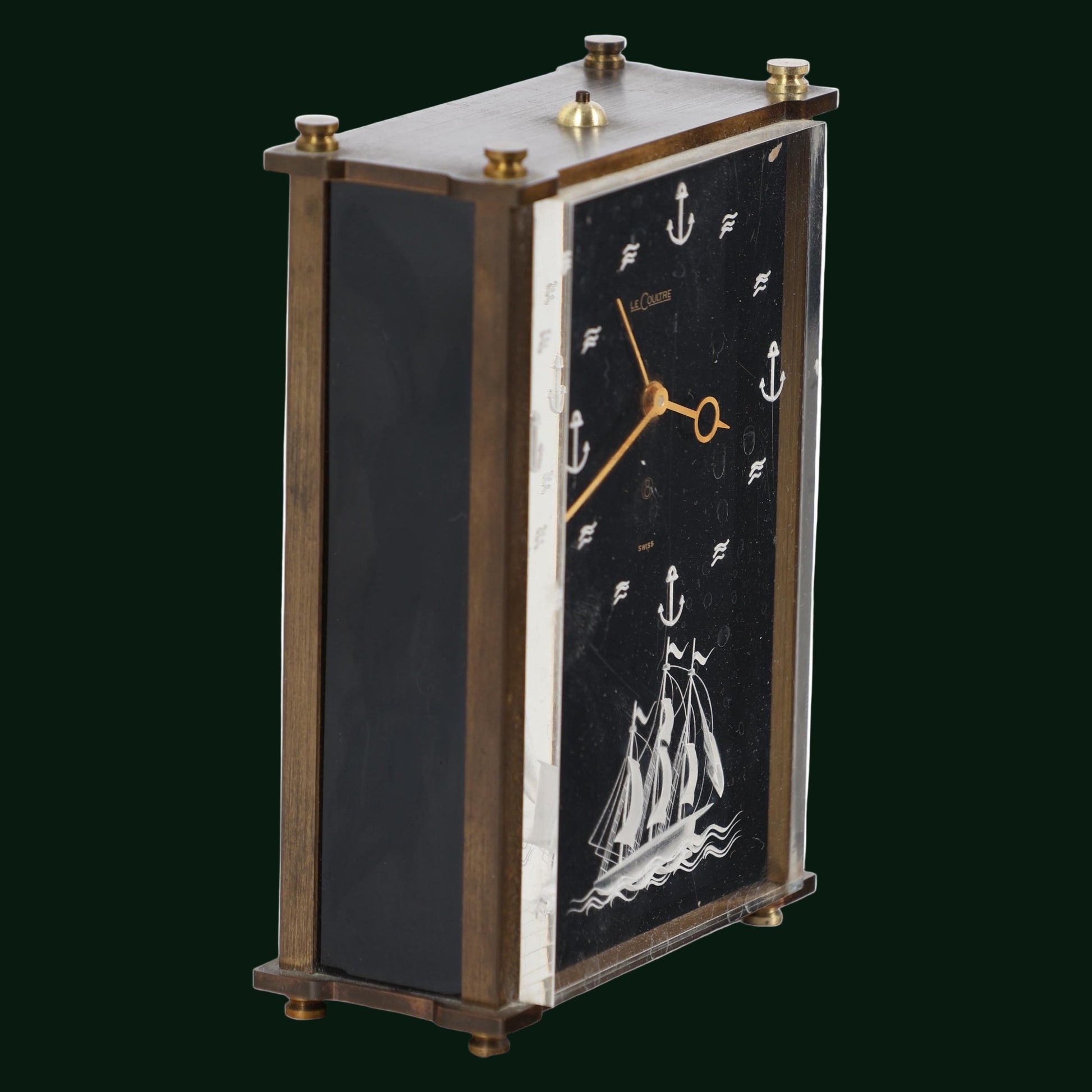 Jaeger-LeCoultre "Sailor" Musical Table Clock with Chime from the "Traviata", 1970s