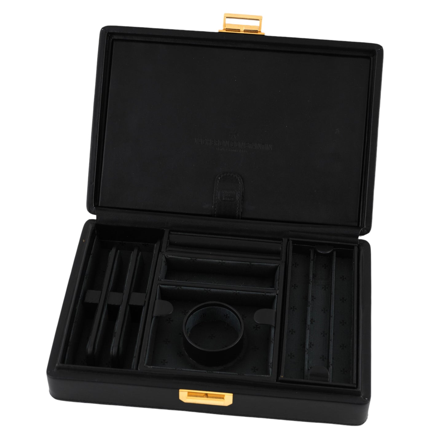 Vacheron Constantin Black leather jewellery and watches presentation box Scatola Del Tempo