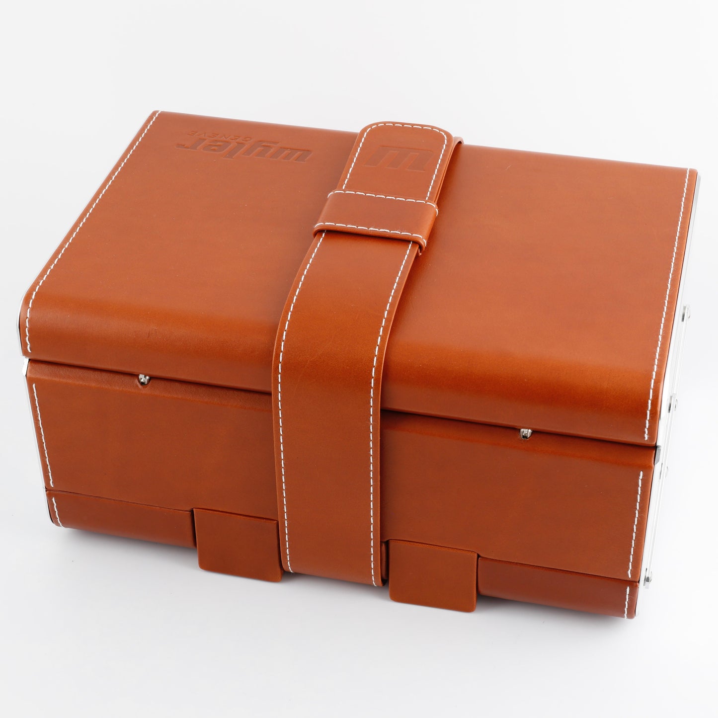 Wyler Large Double Deck Leather Box / Boîte / Uhrenbox / Scatola & its outer box