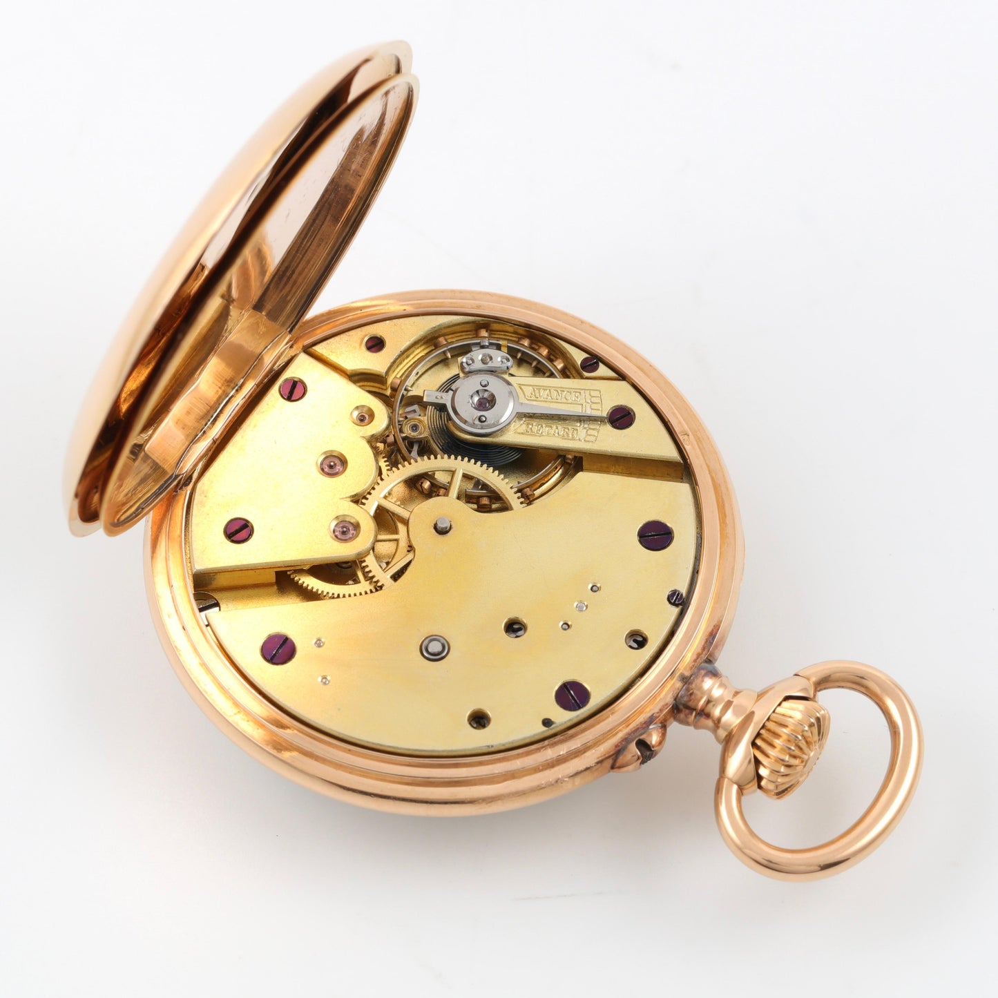 Maison Chavin Massive Rose Gold Pocket Watch, ca 1880-1890