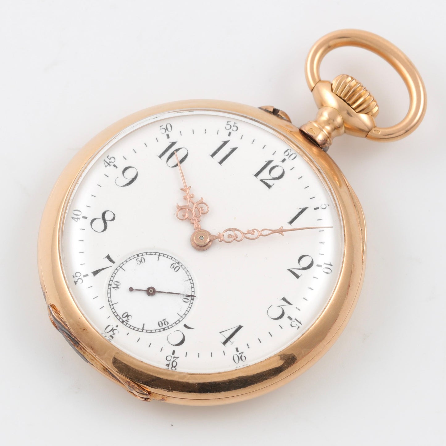 Maison Chavin Massive Rose Gold Pocket Watch, ca 1880-1890