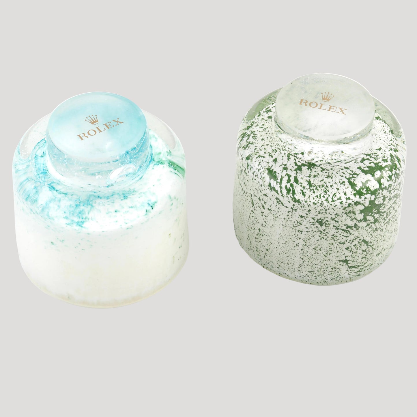 Rolex Set of 2 Glass Candles/ Bougies / Kerze in their Rolex box