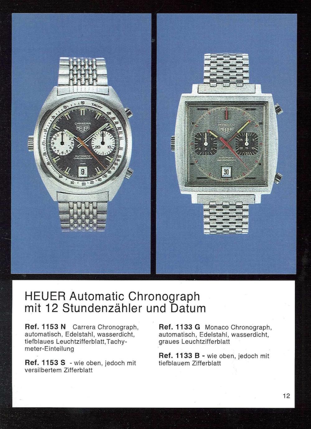 Heuer Monaco Vintage Automatic Chronograph Ref. 1133G Collector'