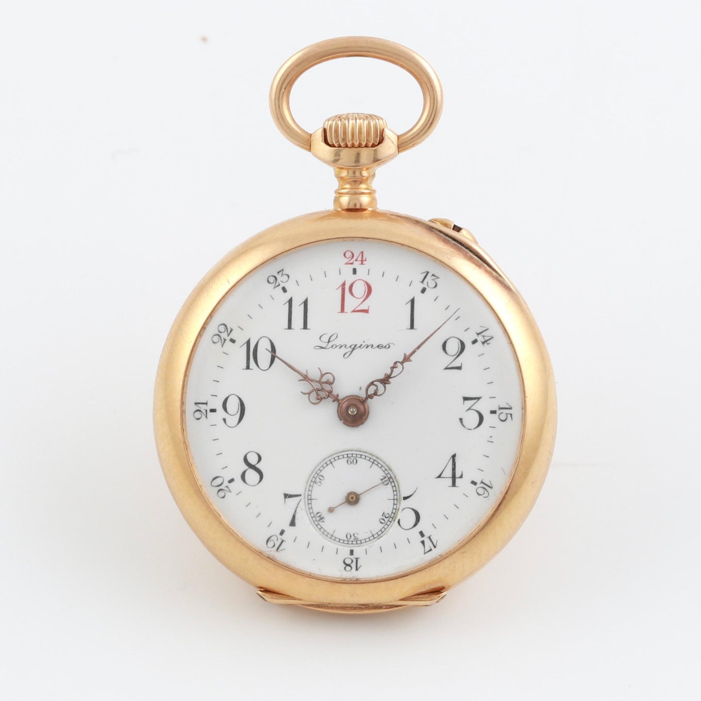 Longines Massive 18k Gold Pocket Watch Grand Prix Paris 1900