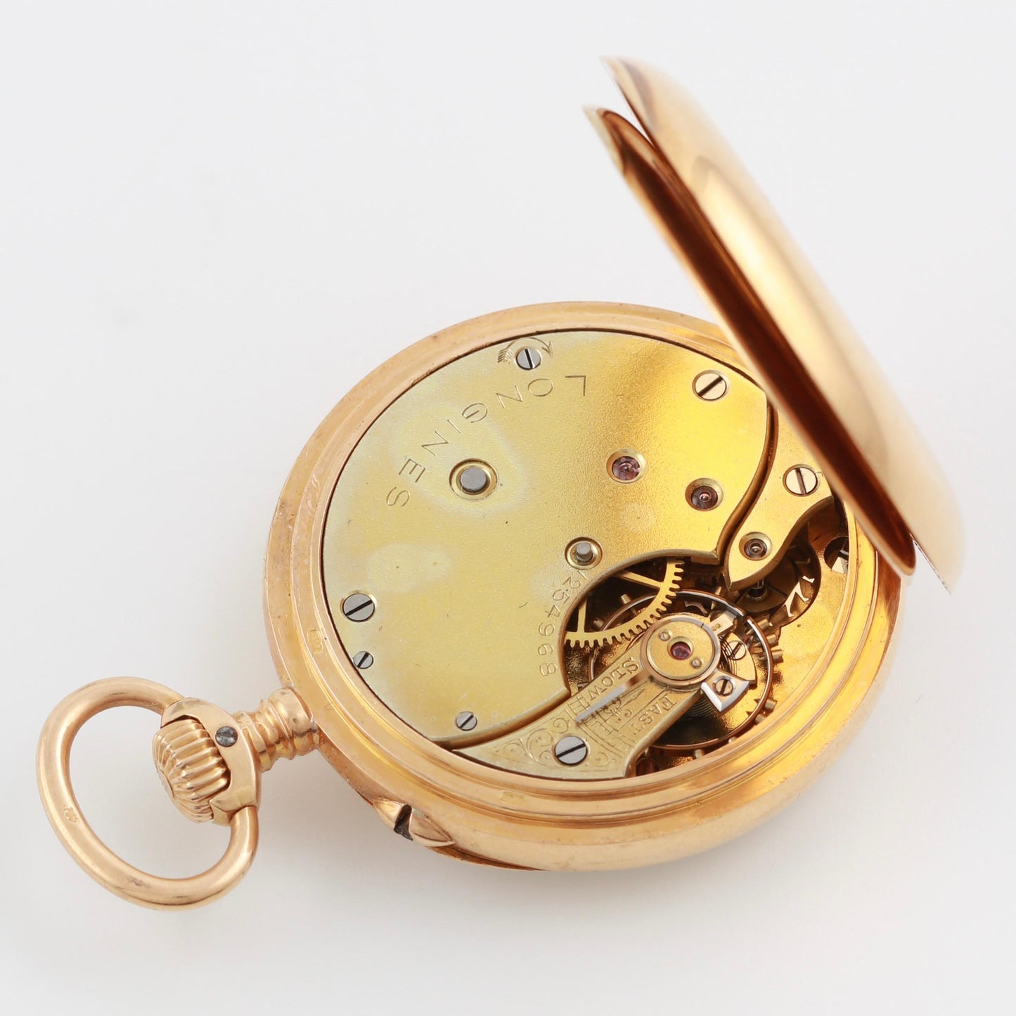 Longines Massive 18k Gold Pocket Watch Grand Prix Paris 1900