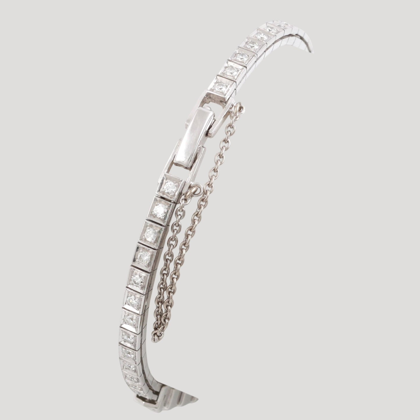 Rolex Precision Platinum & Diamonds lady’s jewellery wristwatch ca 1950' Rare Collector