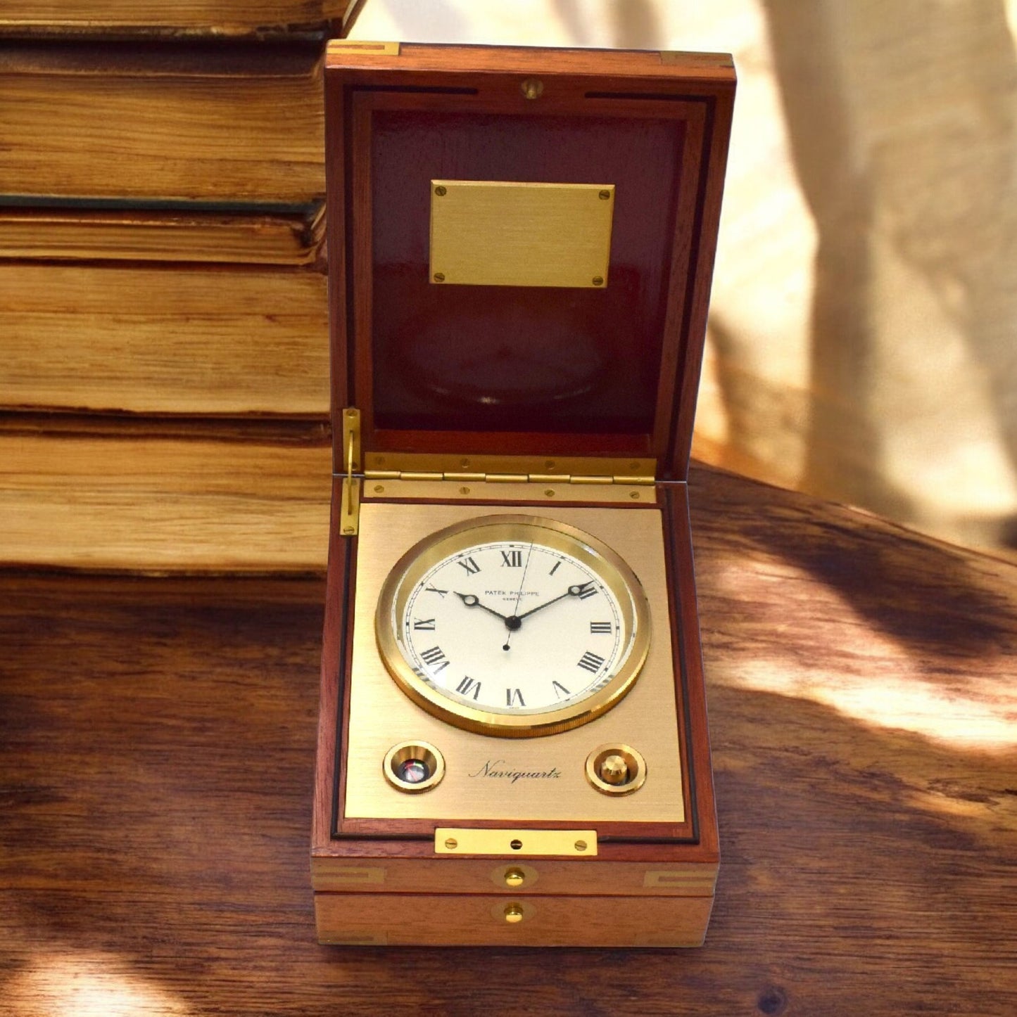 Patek Philippe Naviquartz Table clock Ref. 1215HF