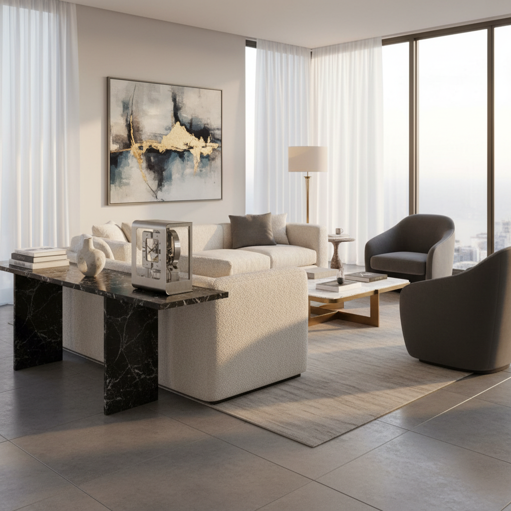 Jaeger-LeCoultre Vintage Atmos "Luigi Colani" ca 1975 in steel with its original box Rare