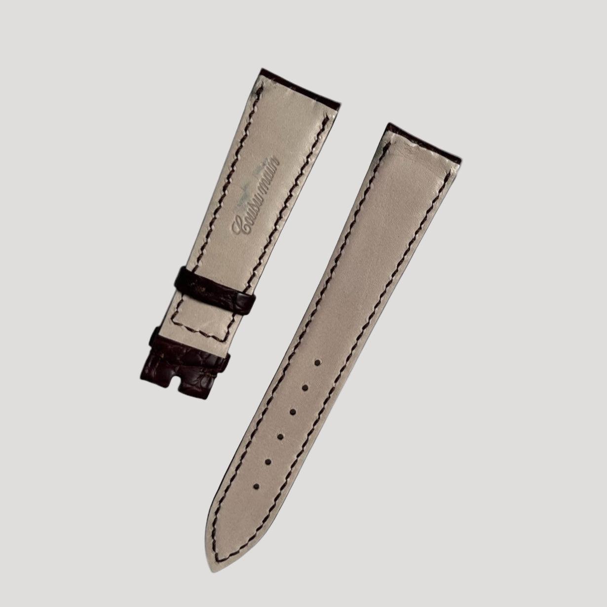 Handmade New Brown Croco Leather Bracelet/Band/Strap