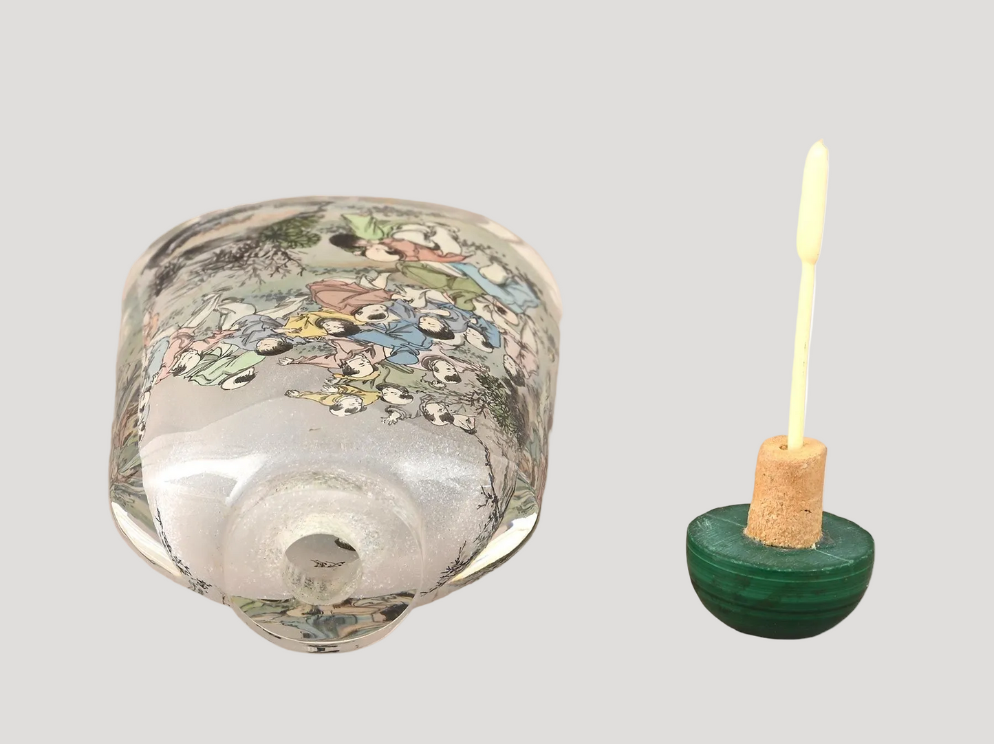 Handpainted Antique Snuff Bottle Tabatière Collector Rare