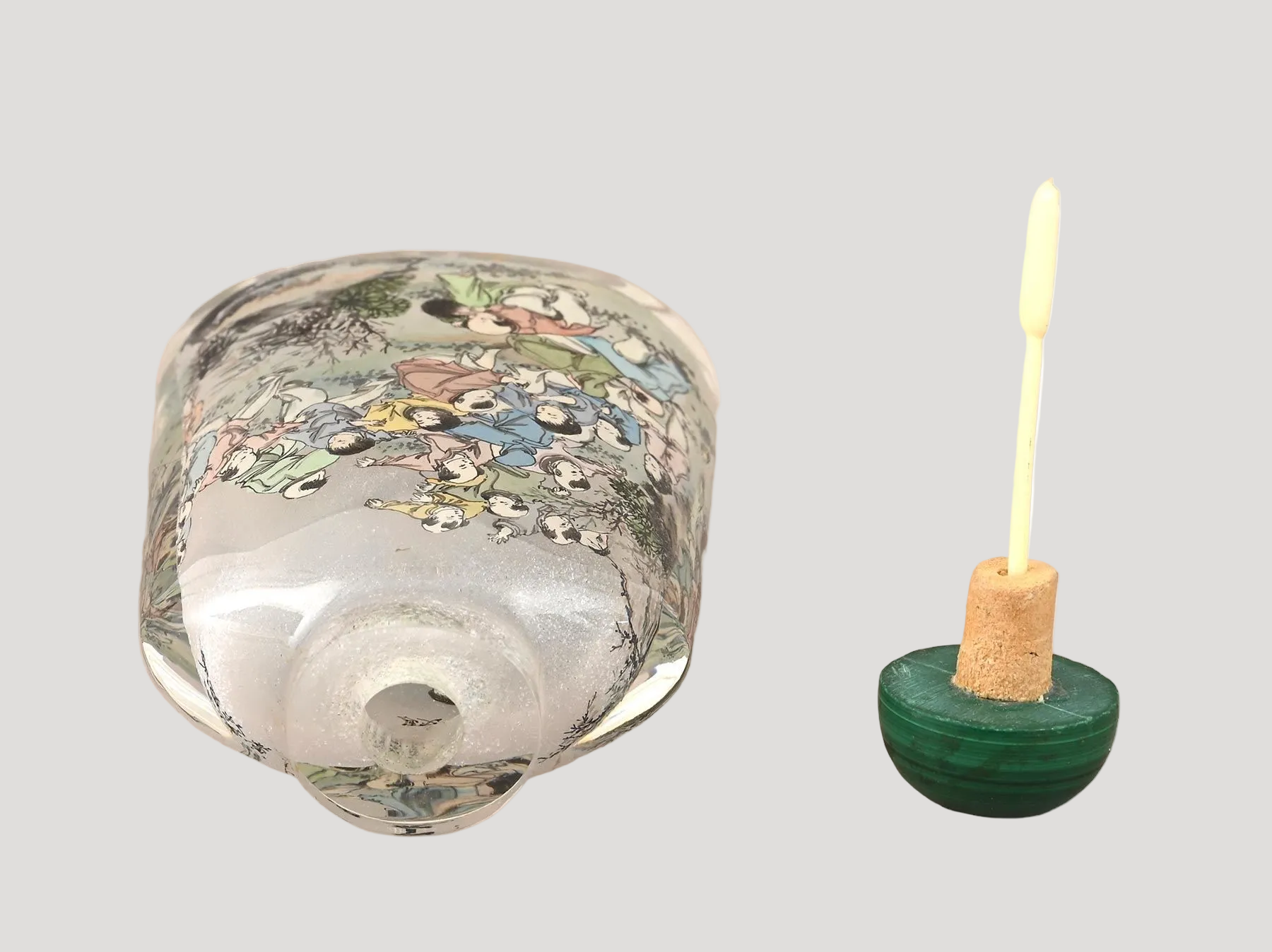 Handpainted Antique Snuff Bottle Tabatière Collector Rare
