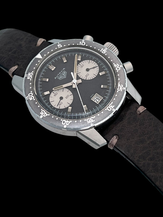 Vintage Heuer Autavia Chronograph Inverse Panda Dial Ref.7863