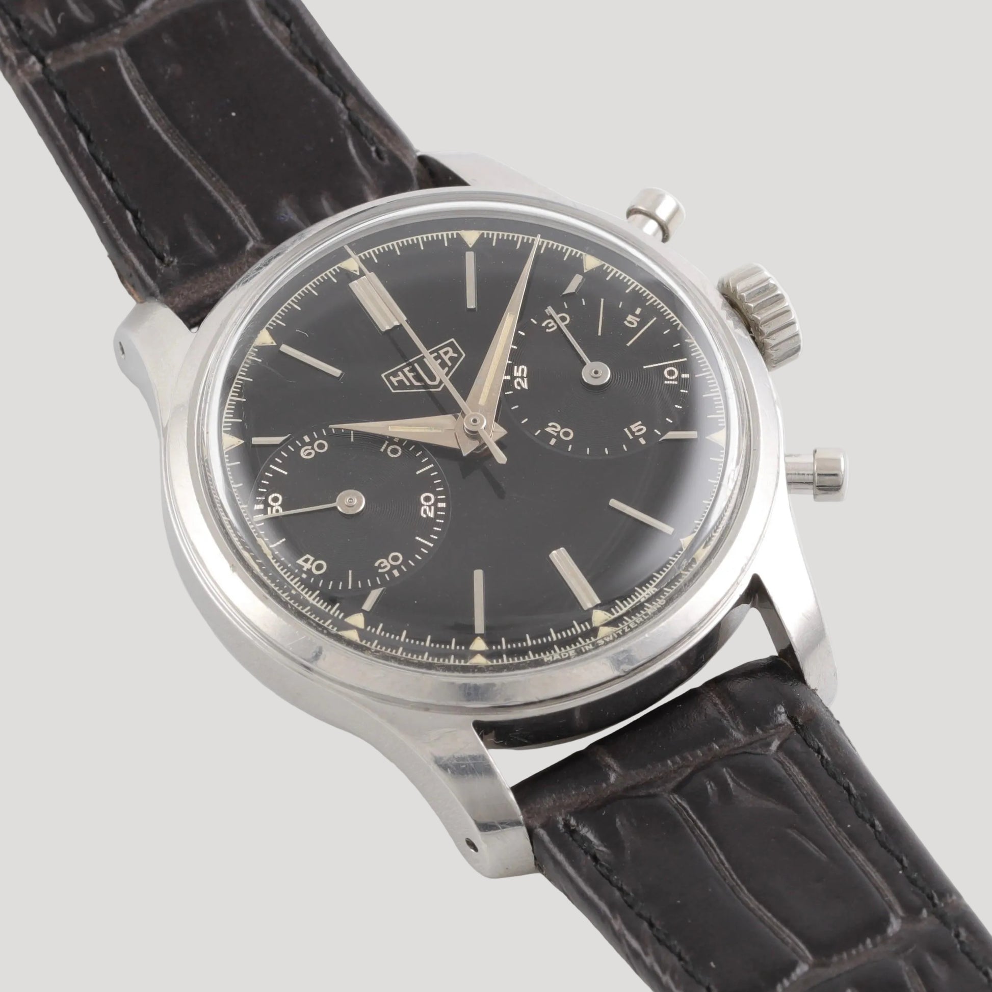 Heuer Pre-Carrera Vintage Chronograph Valjoux 23  Ref. 404N Collector' ca 1950'