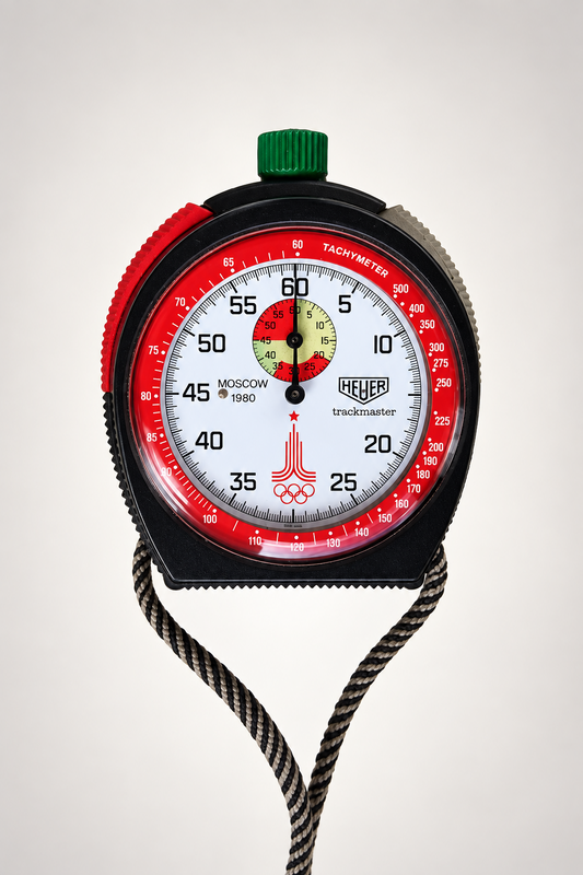 Heuer Special Edition Rare Moscow Olympic Games 1980 Trackmaster /Chronomètre