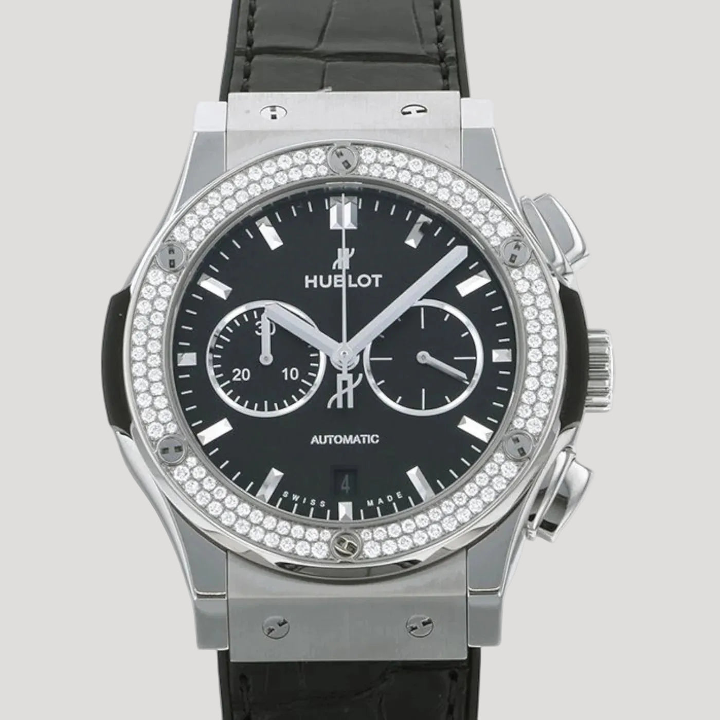 Hublot Classic Fusion Chronograph Diamonds 541.NX.1170.LR.1104 New Full Set
