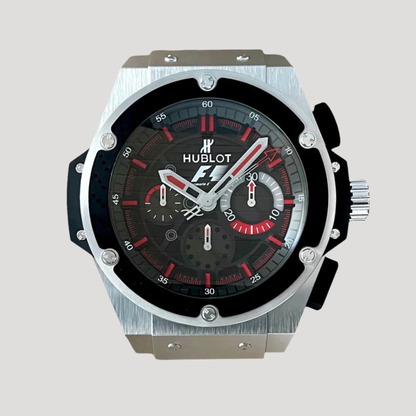 Hublot F1 Steel XXL Formula 1 Paddock Official Limited Edition Wall Clock New