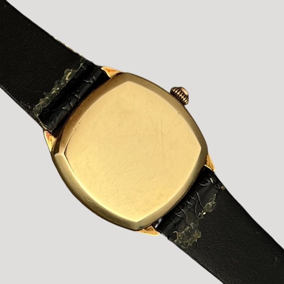 Zenith 18k Gold Art Deco Push-button Chronograph Valjoux 13 Watch