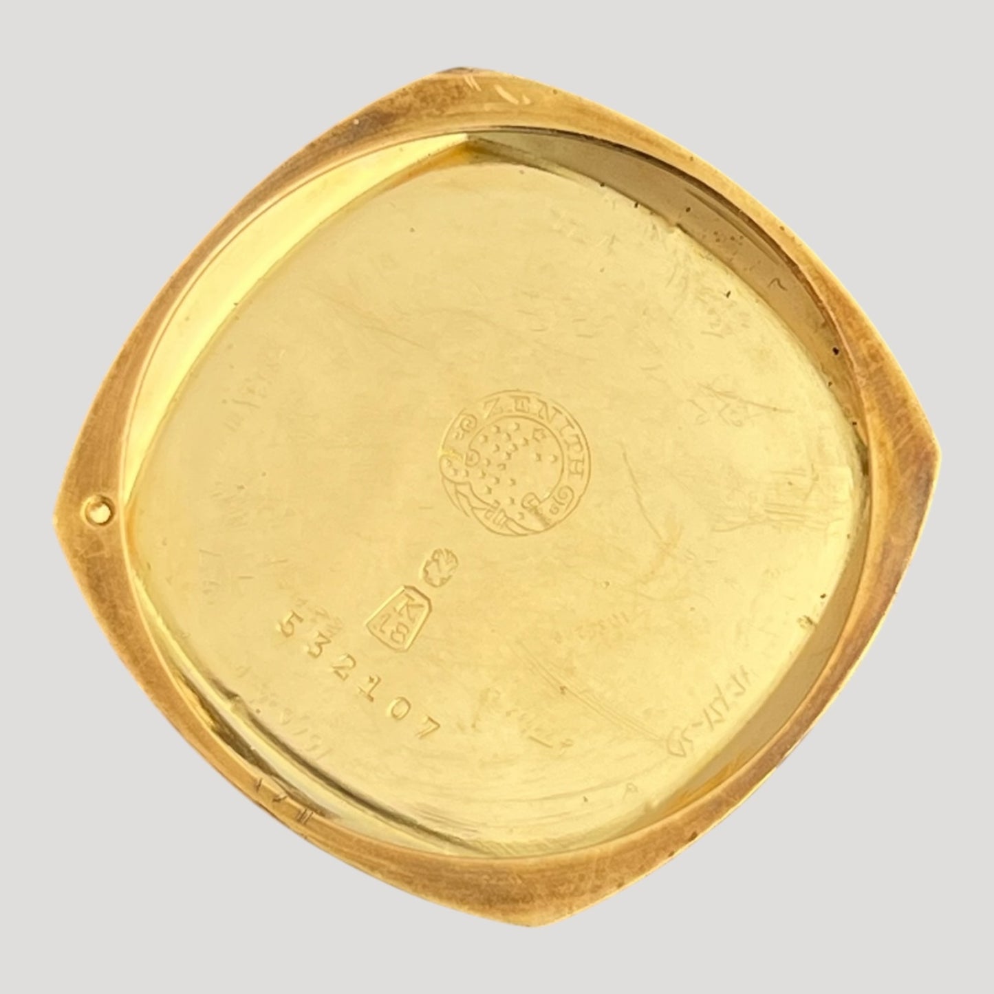 Zenith 18k Gold Art Deco Push-button Chronograph Valjoux 13 Watch