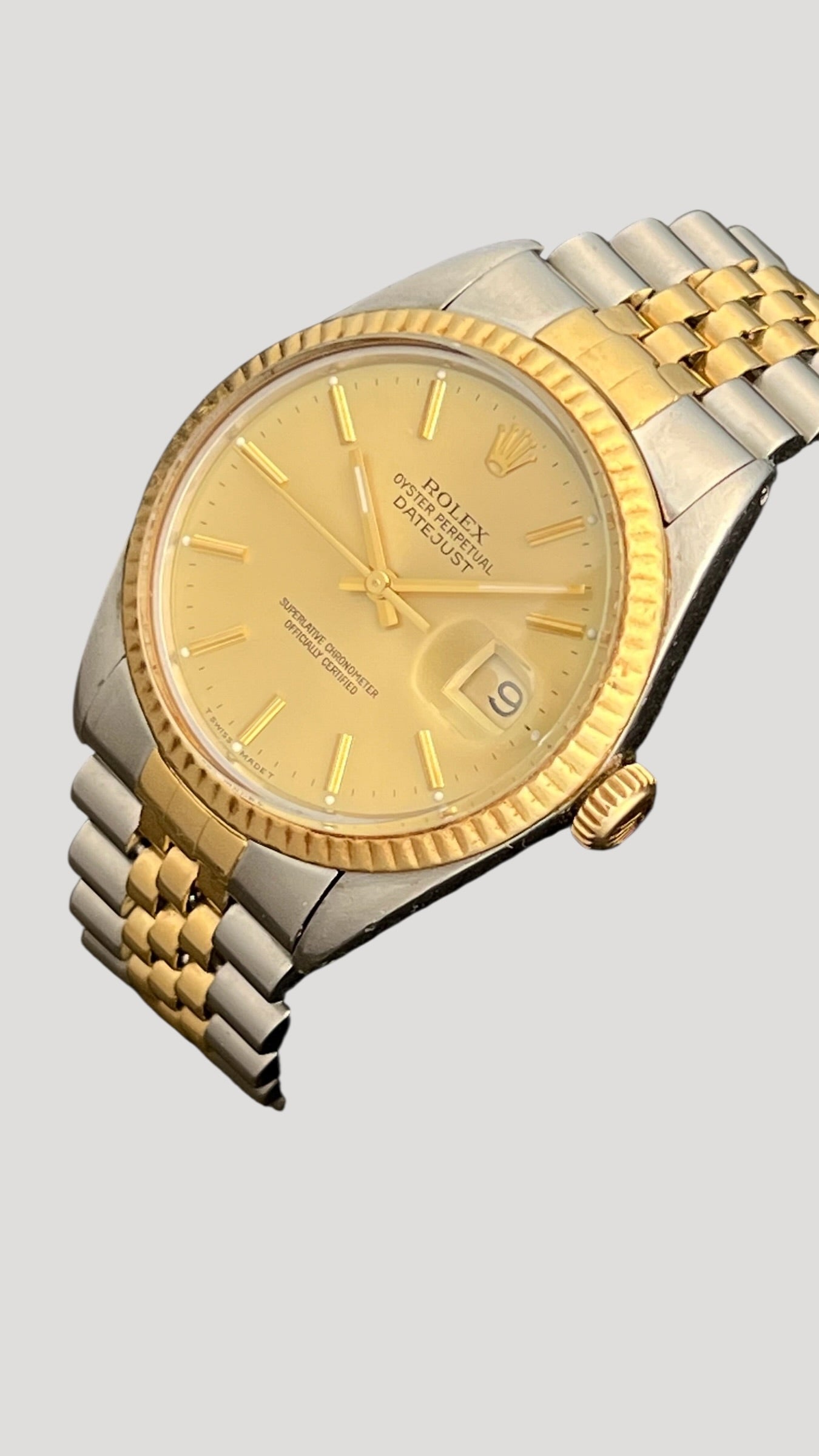 Rolex Vintage Datejust Oyster automatic Two Tone Ref 16013