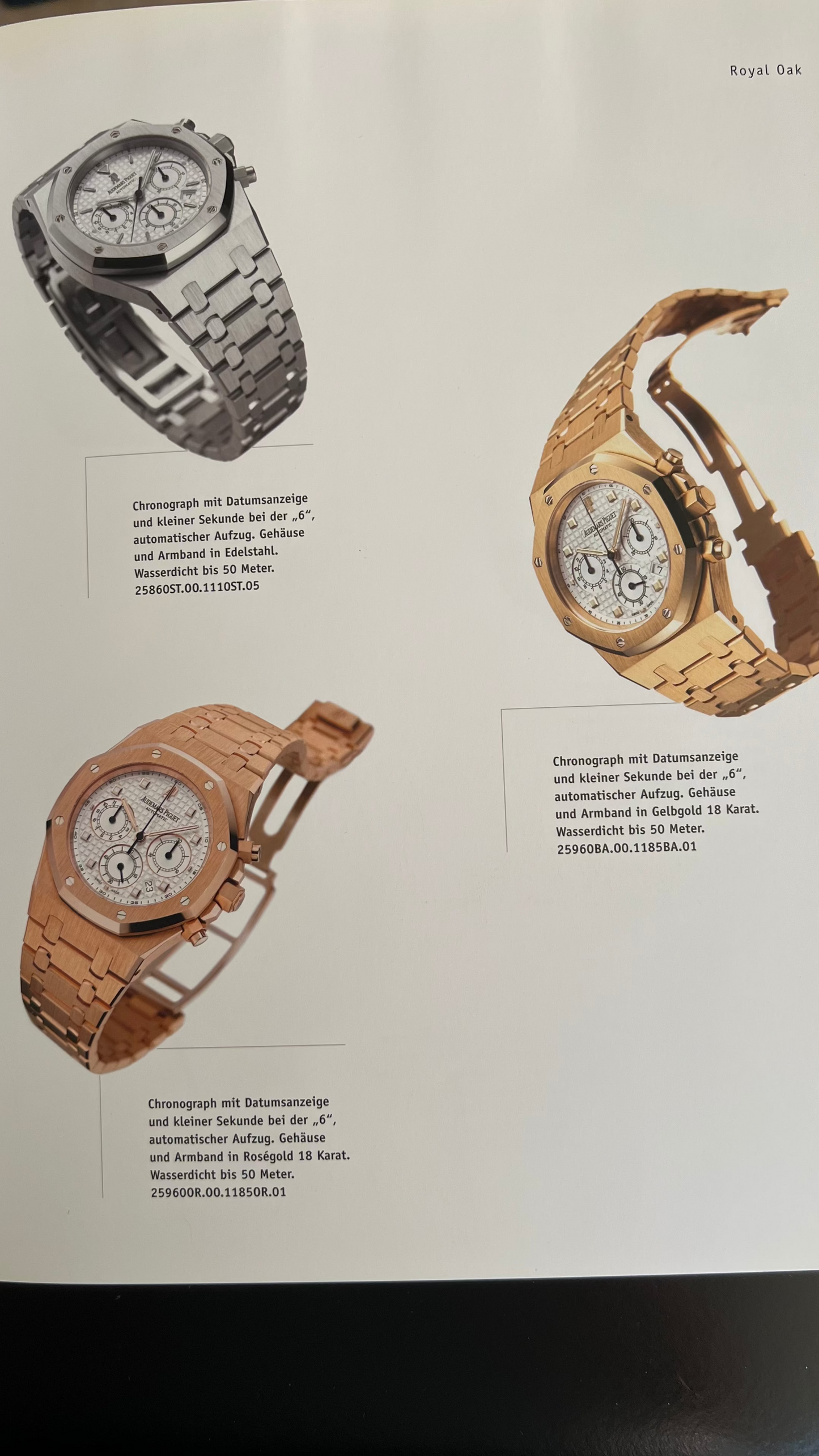 Audemars Catalog Catalogue Katalog Rare Collection 2006-2007 with Türler price list