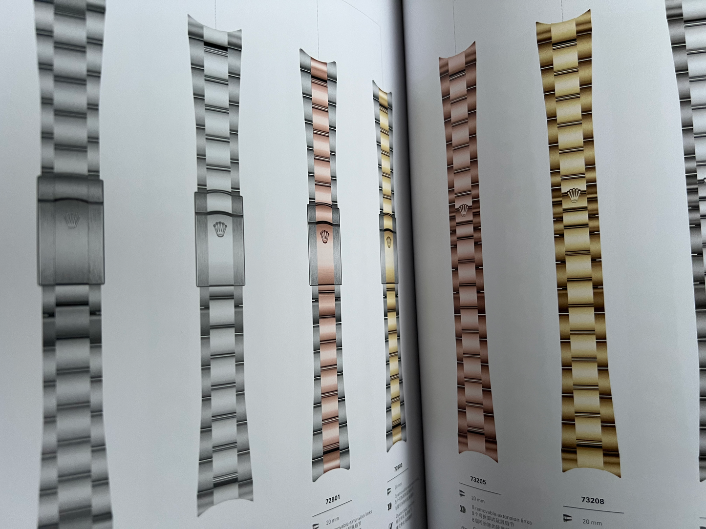 Rolex Retailer Official Complete Catalogue 2 Books for Dials, Bracelets, All References New