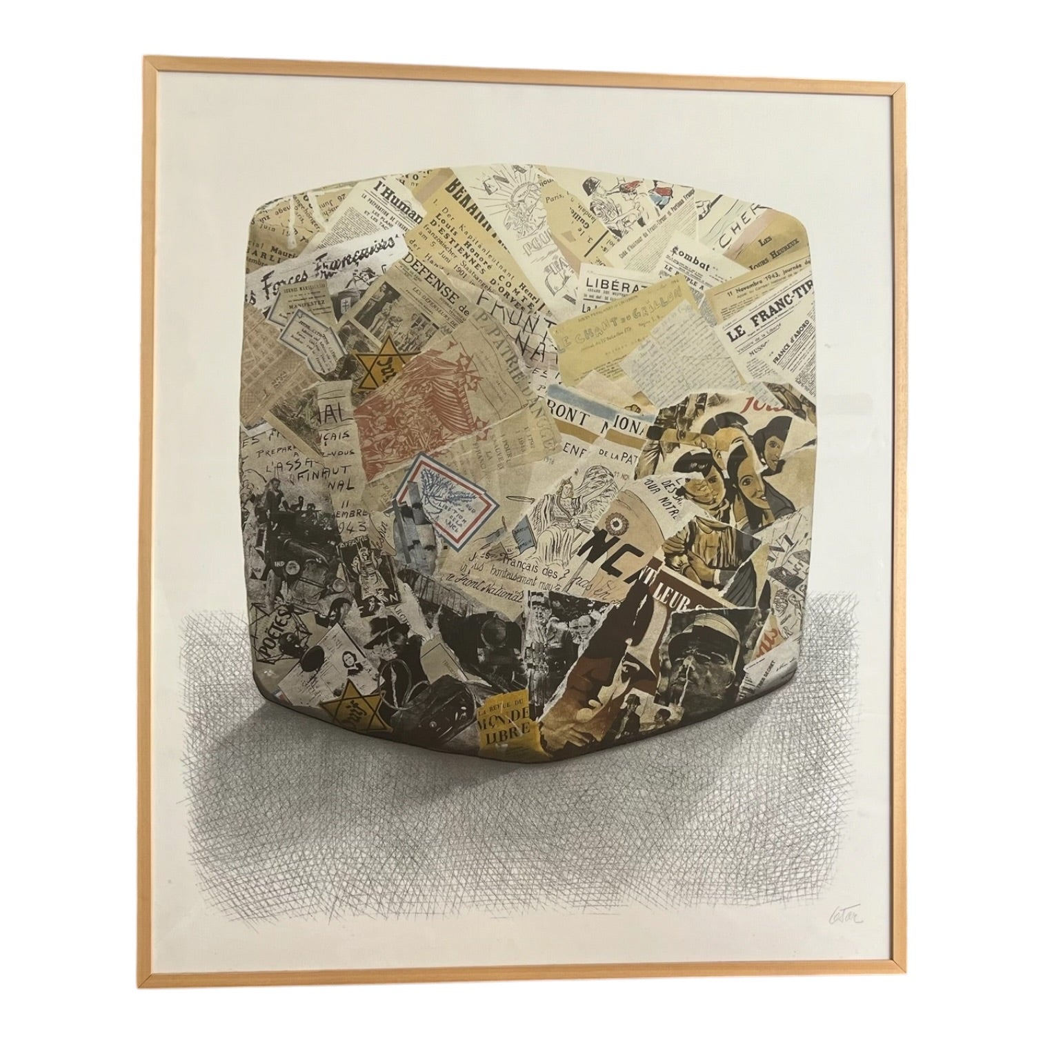 César Baldaccini (1921 – 1998) Large Painting Tableau Gemälde