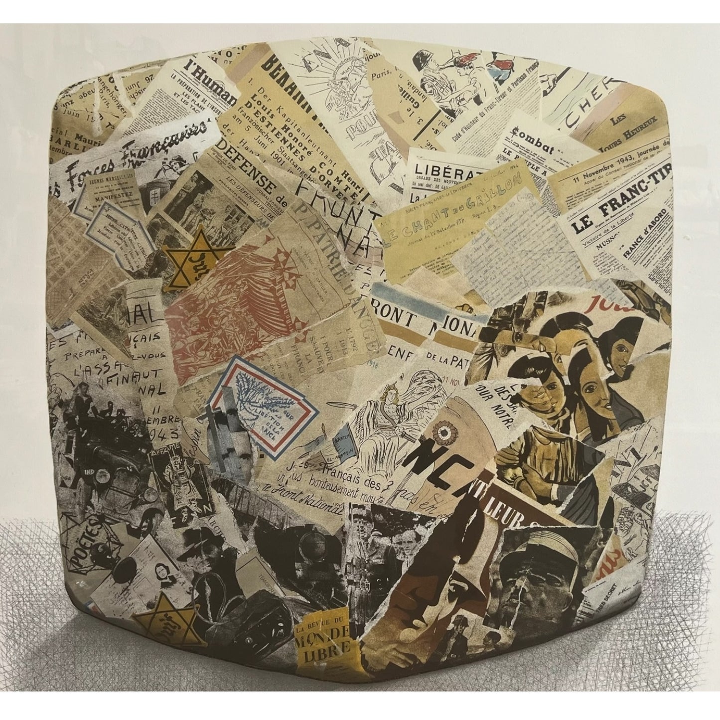 César Baldaccini (1921 – 1998) Large Mixed-media Artwork 'From Resistance to Liberation'