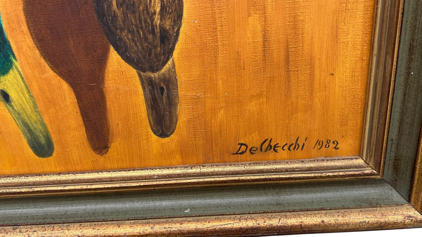 De Checchi (1982), Original Signed Painting / Tableau / Gemälde