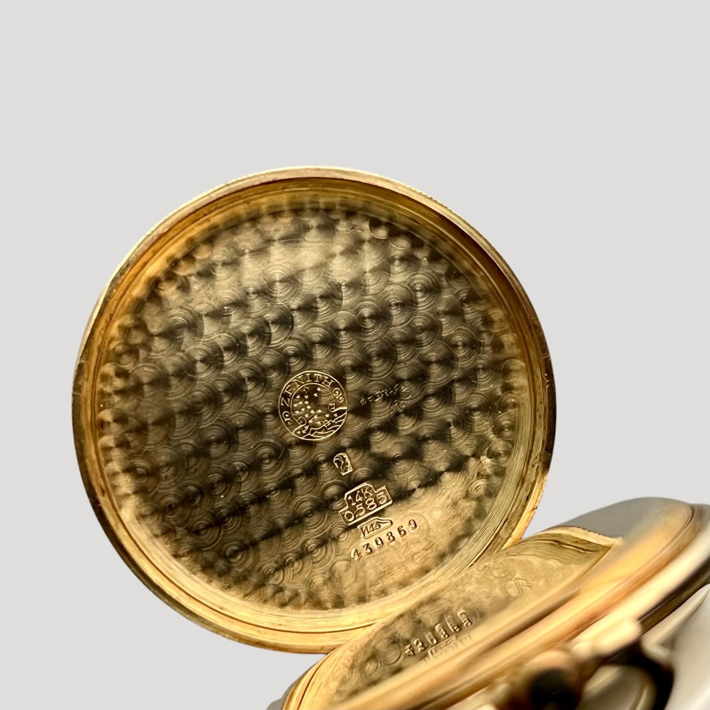 Zenith Rare Art Deco Gold Pocket Watch ca 1920-1930