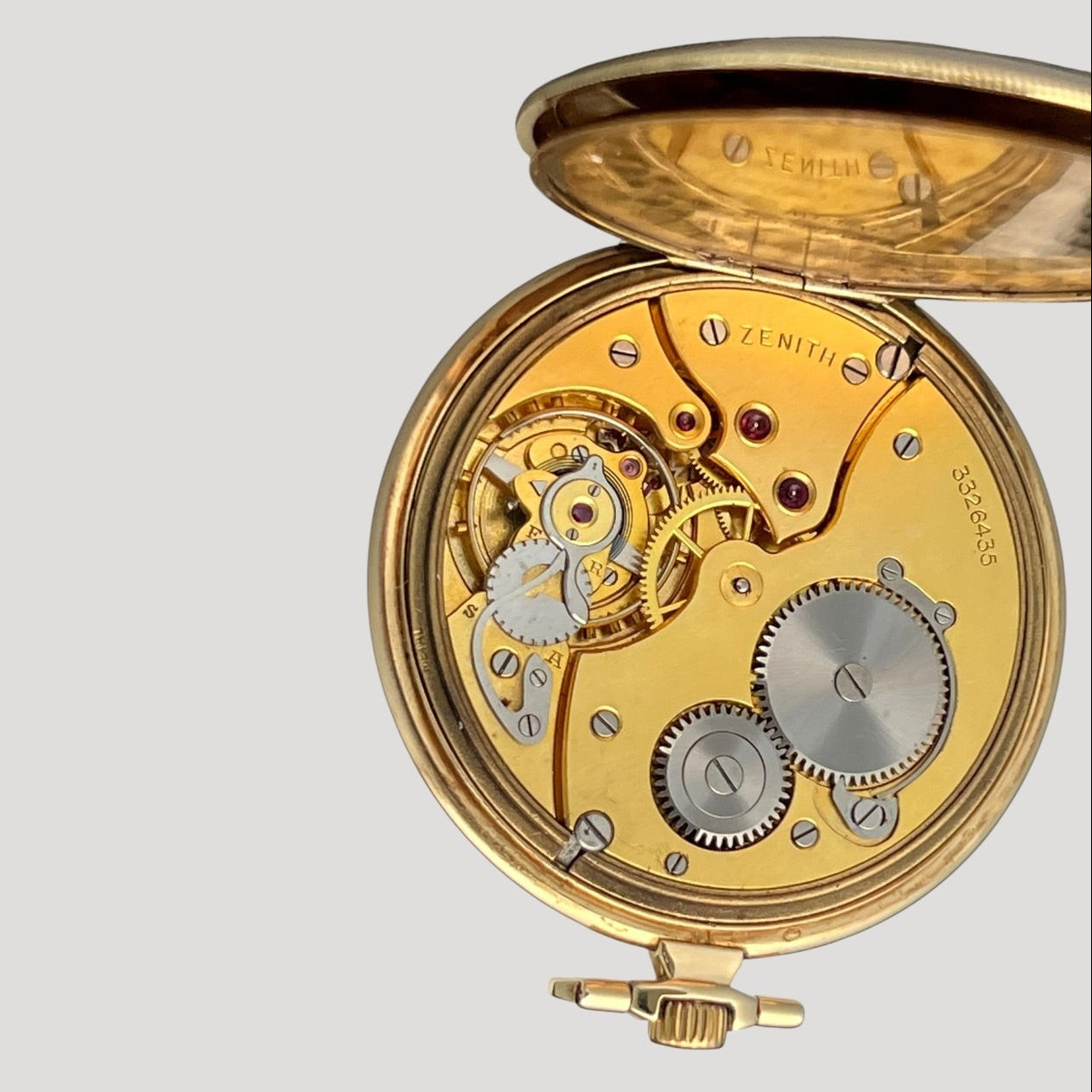 Zenith Rare Art Deco Gold Pocket Watch ca 1920-1930