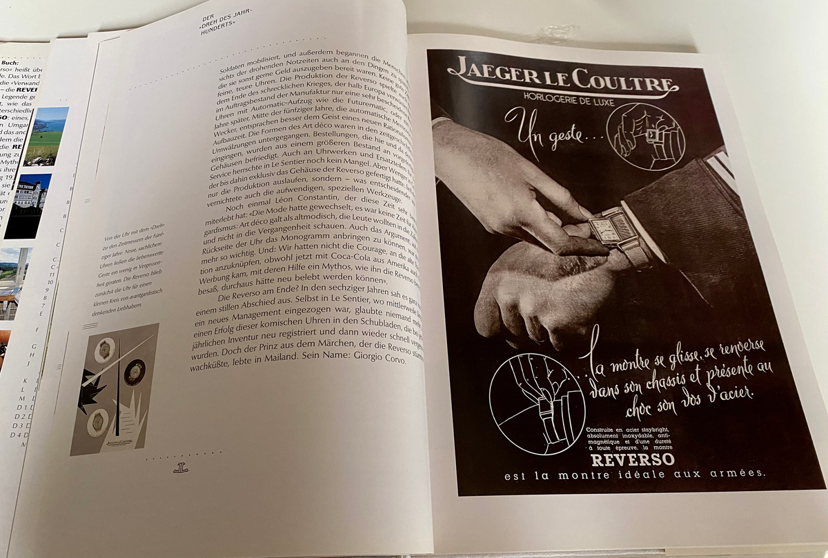 Jaeger-LeCoultre Reverso Book / Buch in German by Manfred Fritz