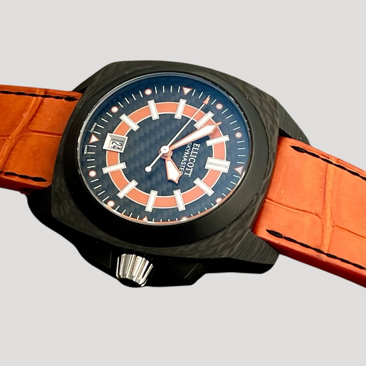 Ellicott, Skymaster, round automatic watch