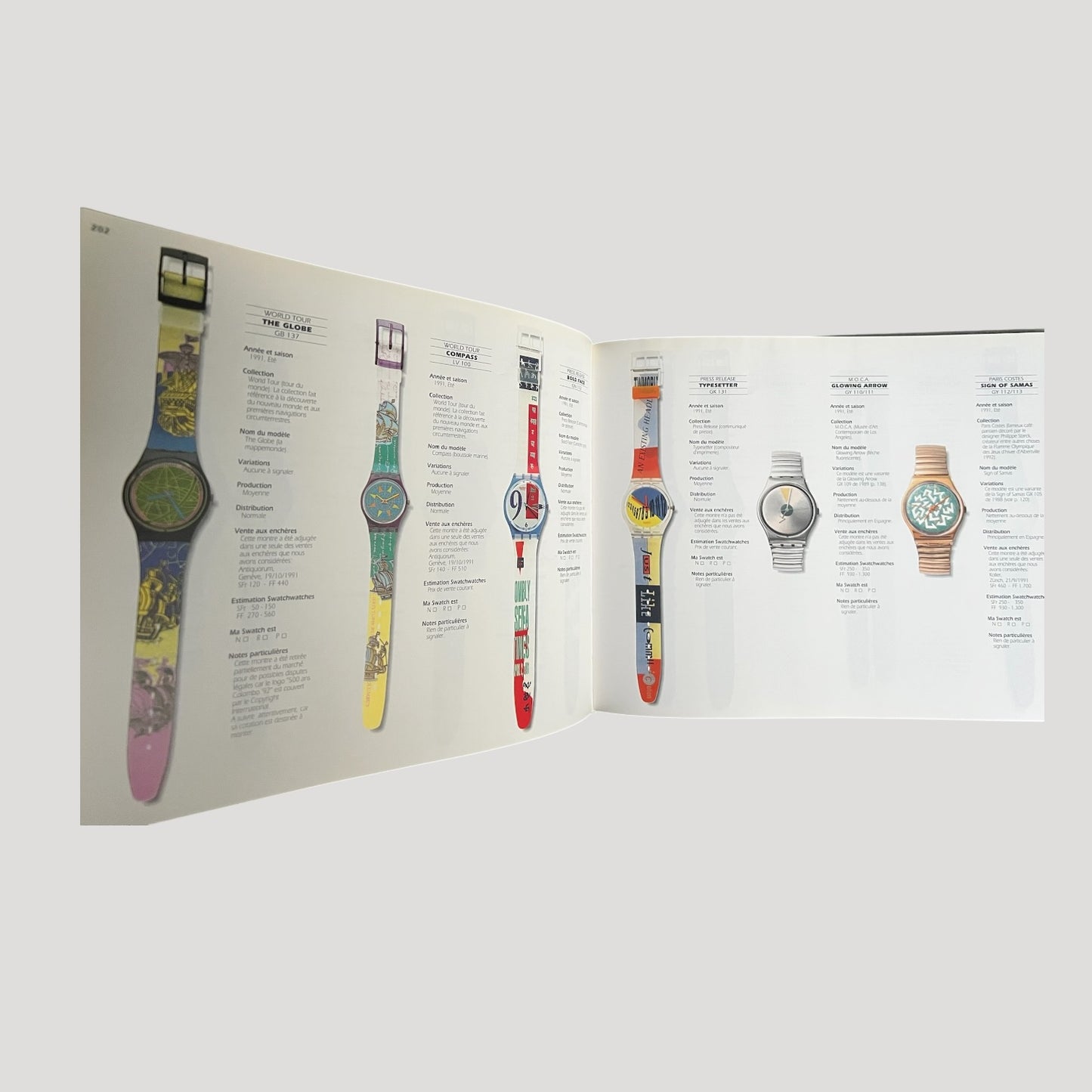 Swatch Vintage Book Catalogue with Price List