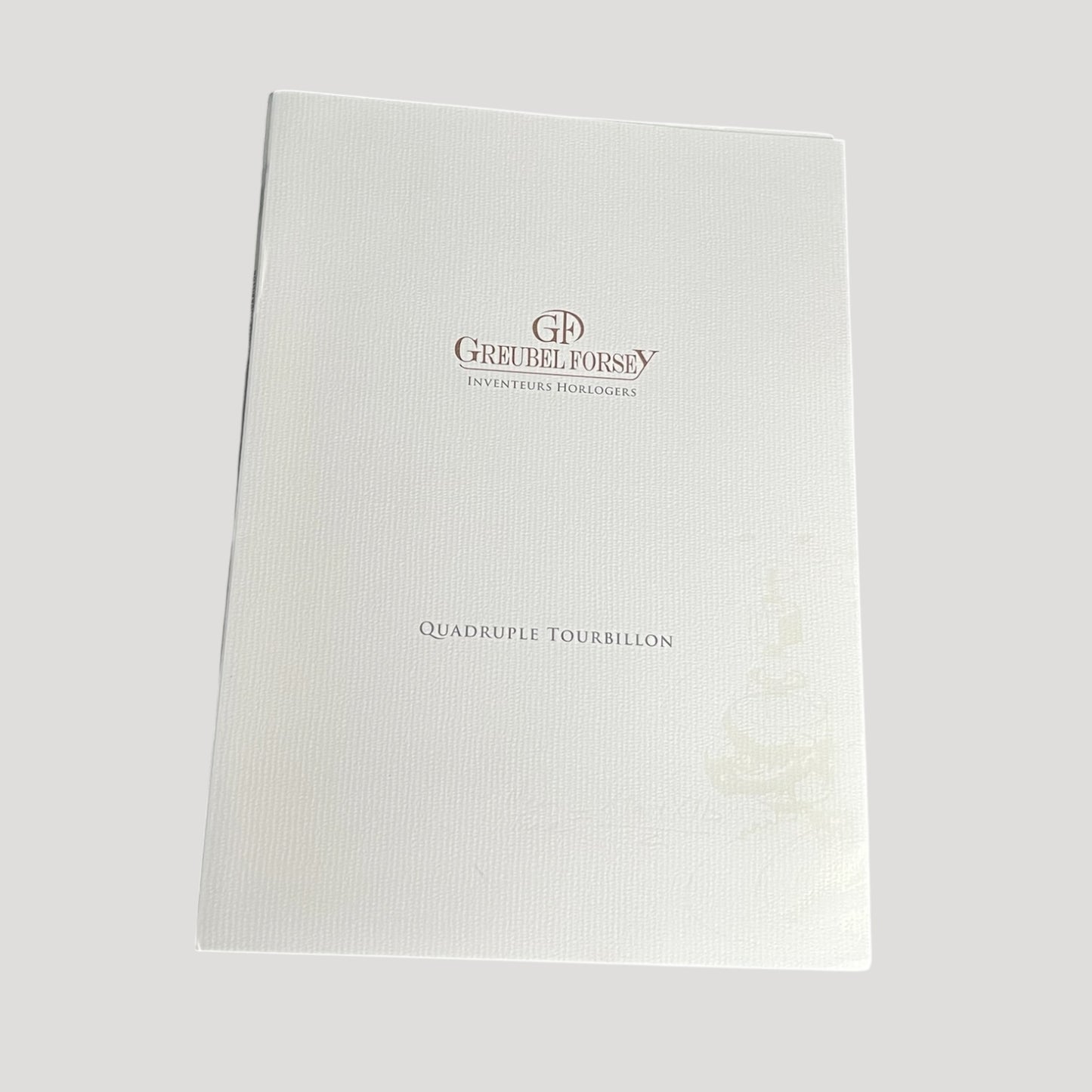 Greubel.Forsey Quadruple Tourbillon Unfold Catalogue