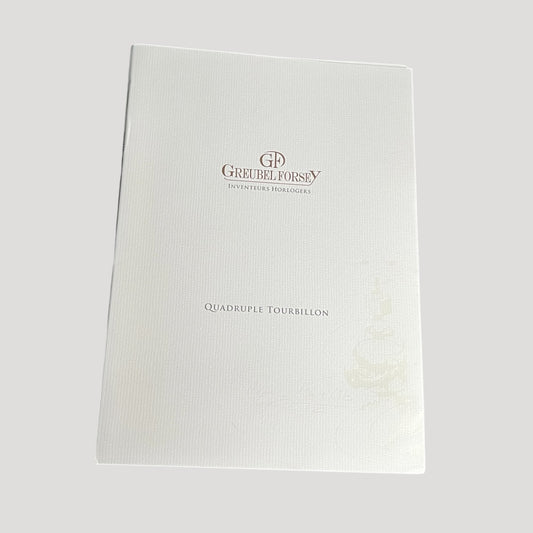 Greubel.Forsey Quadruple Tourbillon Unfold Catalogue
