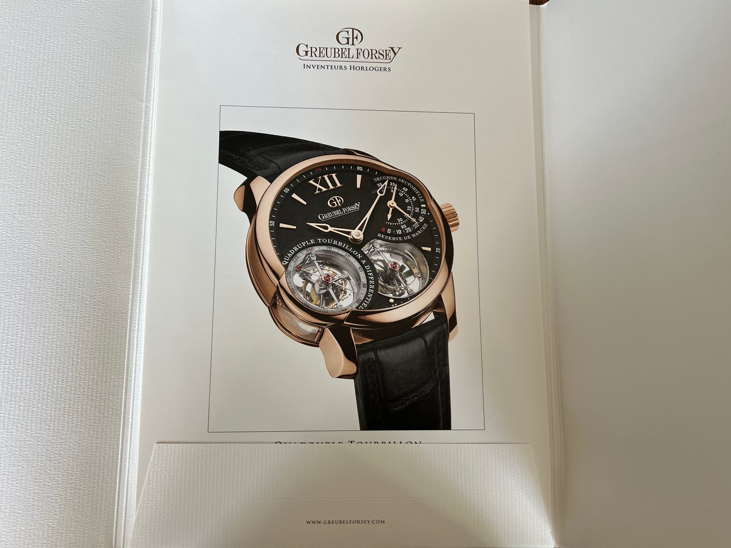 Greubel.Forsey Quadruple Tourbillon Unfold Catalogue