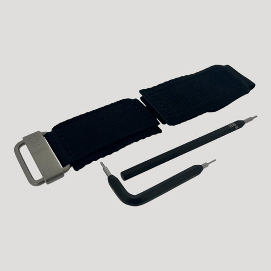 Bell & Ross New Black Tissue Band / Strap / Bracelet with Steel Buckle & Tools