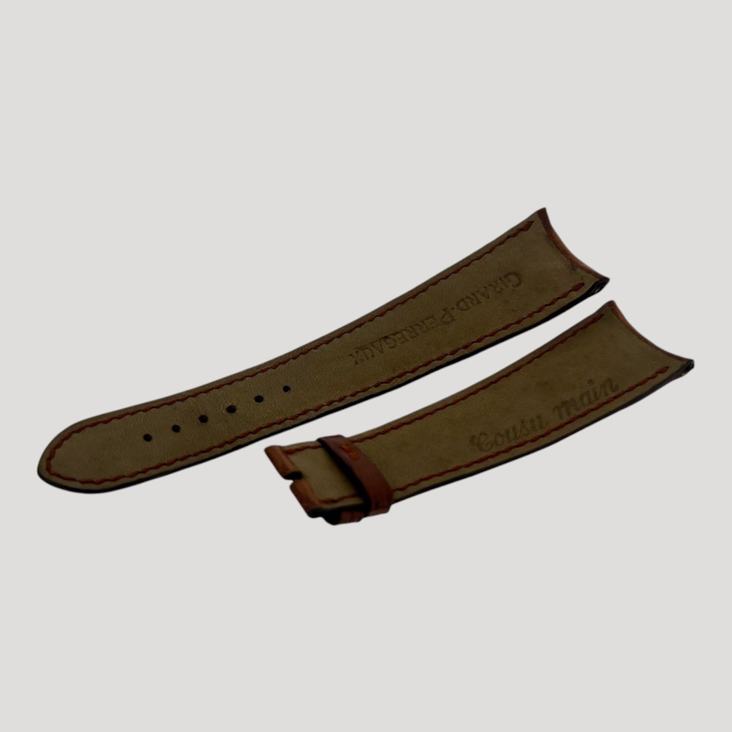 Girard Perregaux New Light Brown Croco Leather Band / Strap/ Bracelet 21 mm