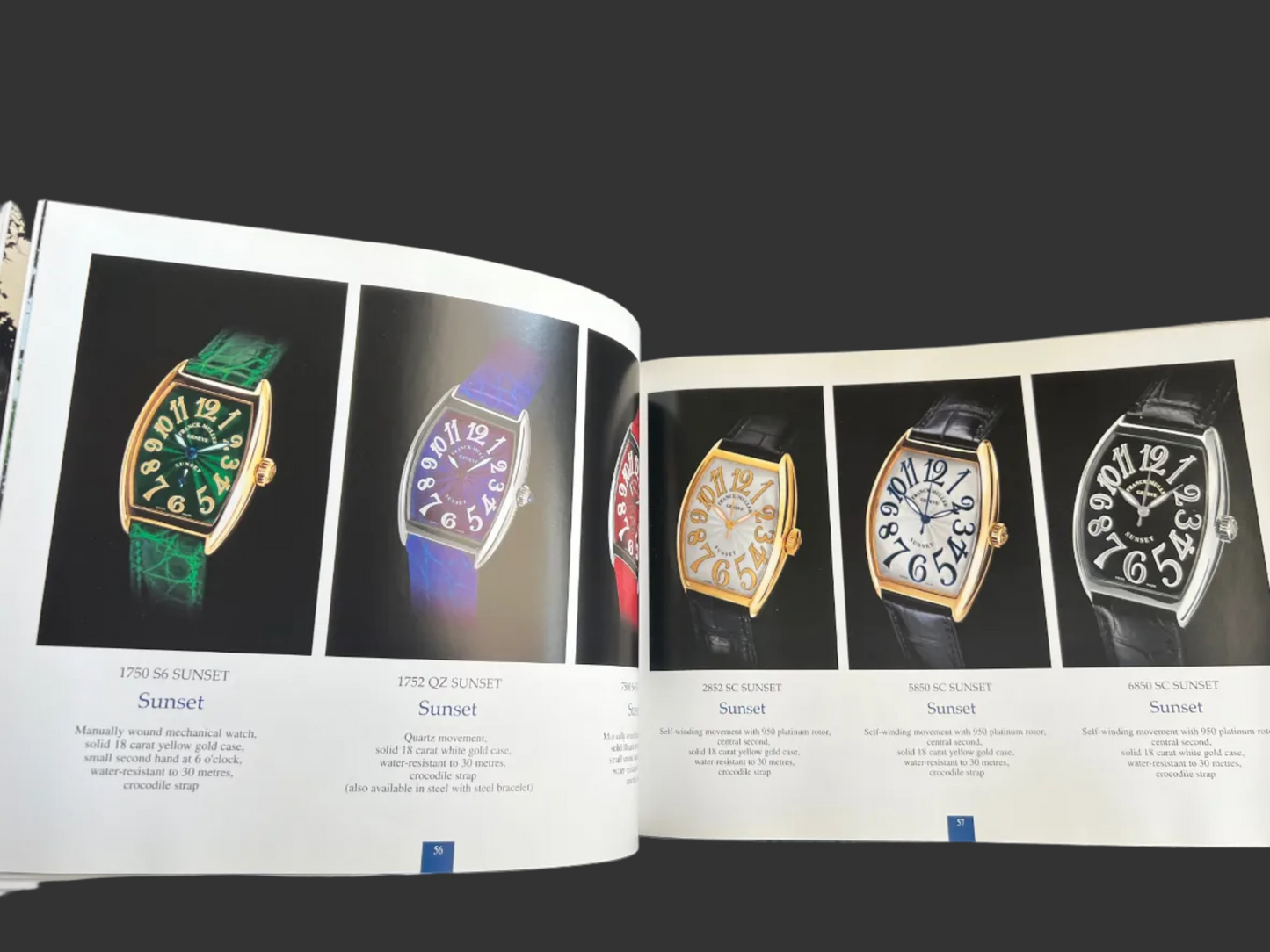 Franck Muller Catalog Book Collection 2001